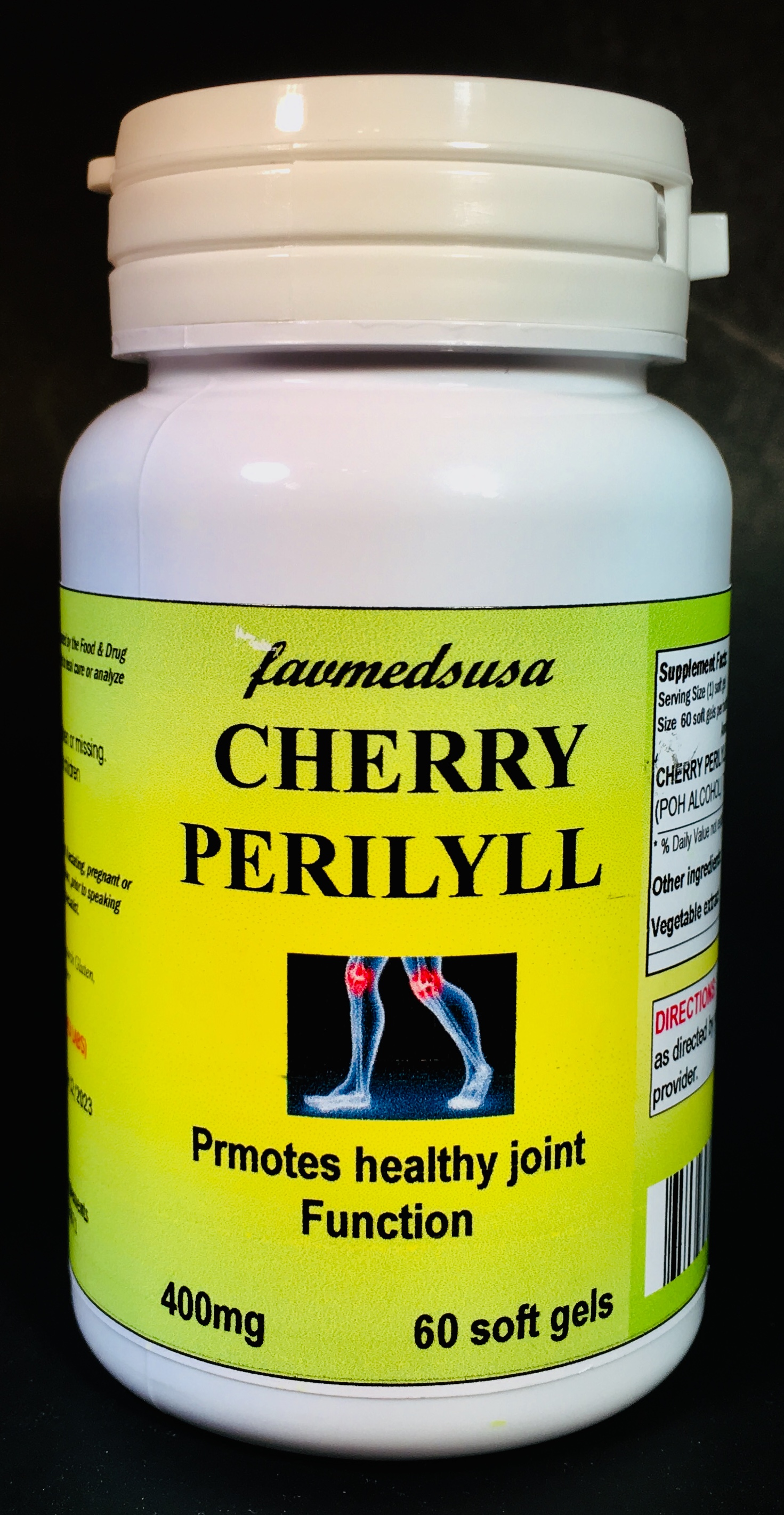 Cherry Perrillyl, Gout aid - 60 soft gels
